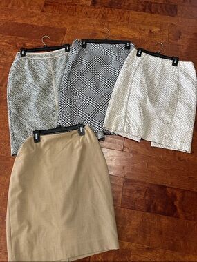 4 work midi skirts